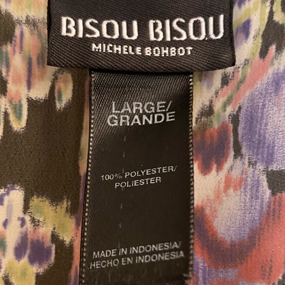 Large Sheer Top Bisou Bisou, Banded Waist - Picture 4 of 5